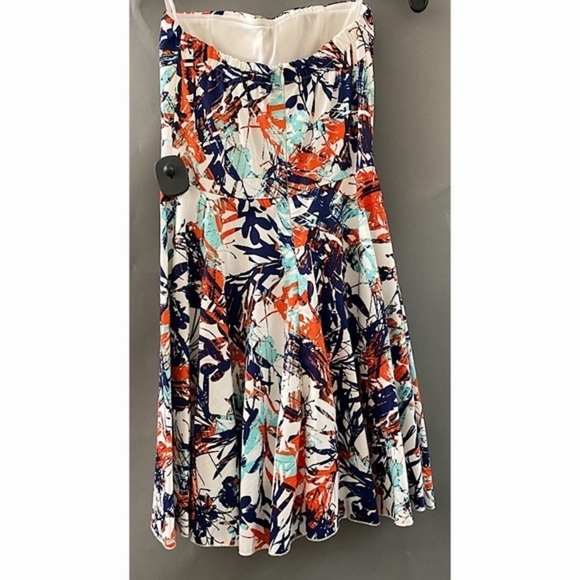 STRAPLESS Printed Dress - Picture 6 of 7